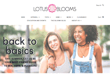 Tablet Screenshot of lotusblooms.com